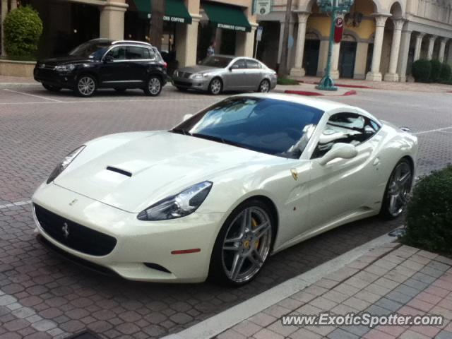 Ferrari California spotted in Boca Raton, Florida