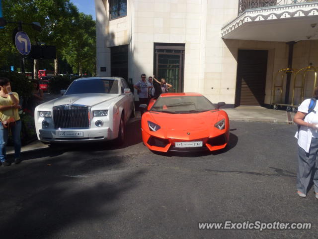 Lamborghini Aventador spotted in London, United Kingdom