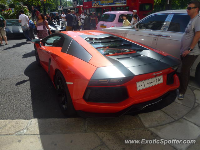 Lamborghini Aventador spotted in London, United Kingdom