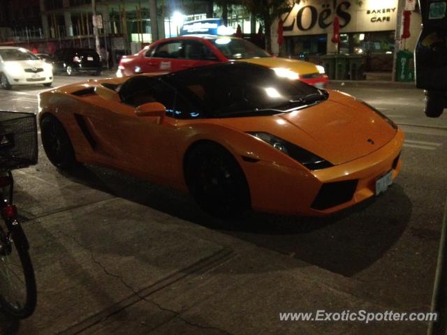 Lamborghini Gallardo spotted in Toronto, Canada