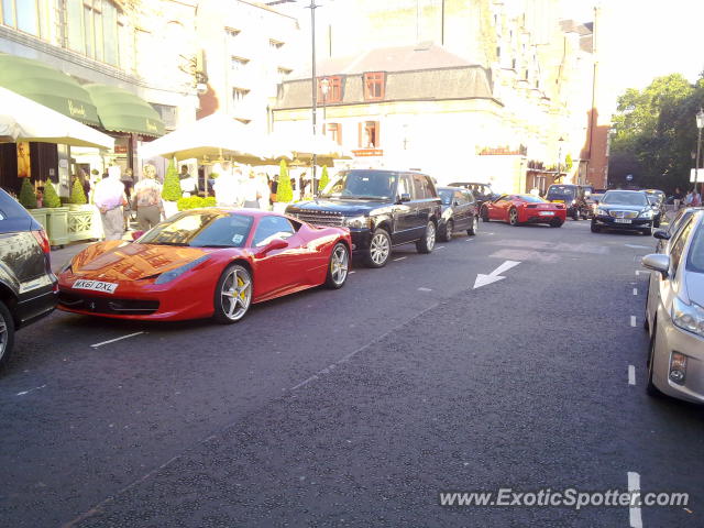 Ferrari 458 Italia spotted in London, United Kingdom