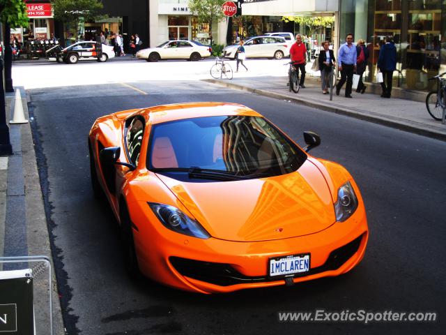 Mclaren MP4-12C spotted in Toronto, Canada