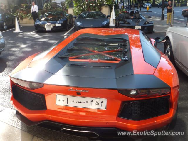 Lamborghini Aventador spotted in London, United Kingdom