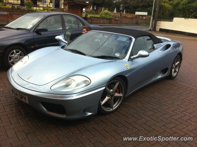 Ferrari 360 Modena spotted in Loughborgh, United Kingdom