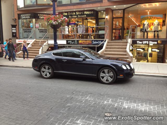 Bentley Continental spotted in Toronto, Ontario, Canada