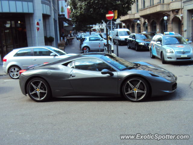 Ferrari 458 Italia spotted in Zurich, Switzerland