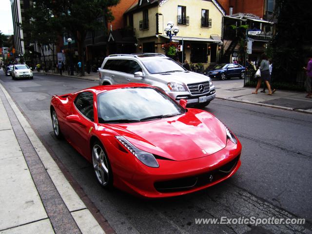 Ferrari 458 Italia spotted in Toronto, Canada