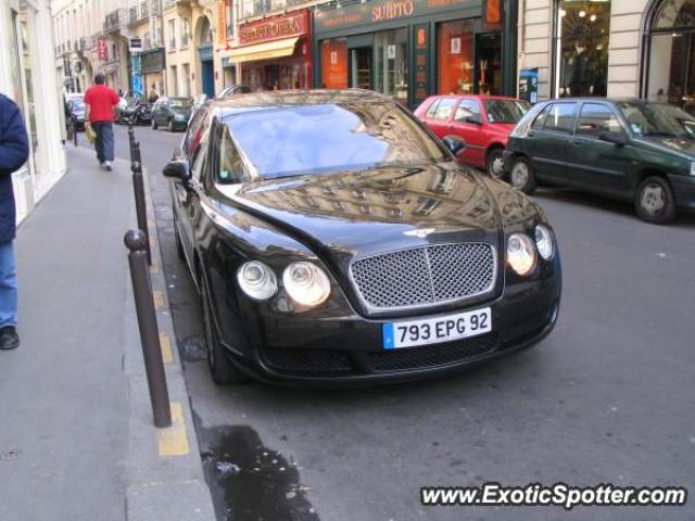 Bentley Continental spotted in Paris, France