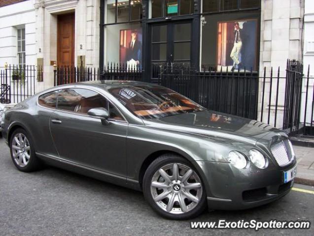 Bentley Continental spotted in London, United Kingdom