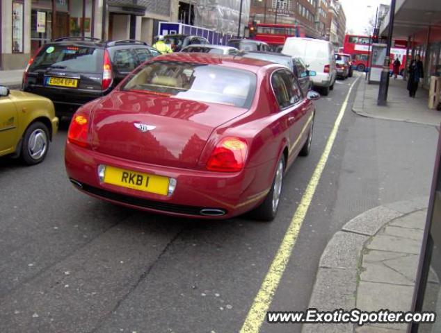 Bentley Continental spotted in Londen, Belgium