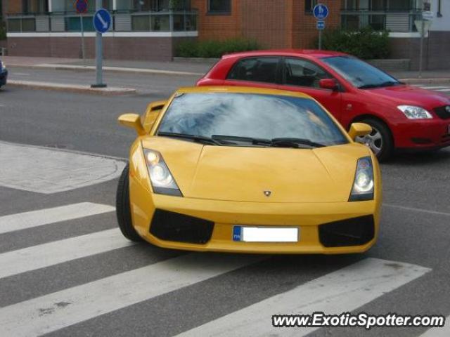 Lamborghini Gallardo spotted in Espoo, Finland