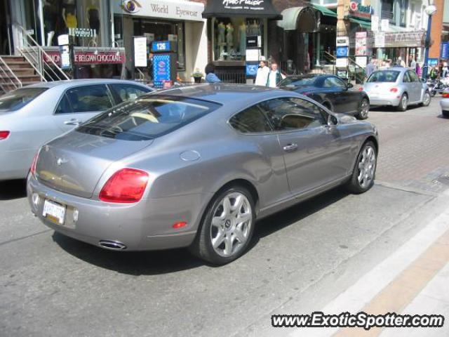 Bentley Continental spotted in Toronto, Canada