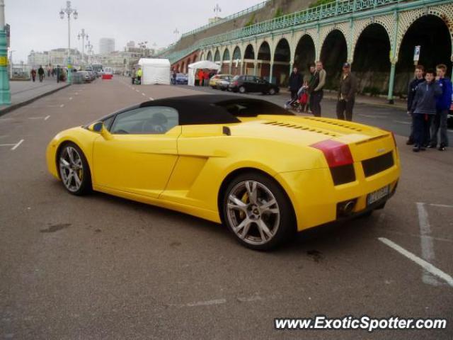 Lamborghini Gallardo spotted in Brighton, United Kingdom