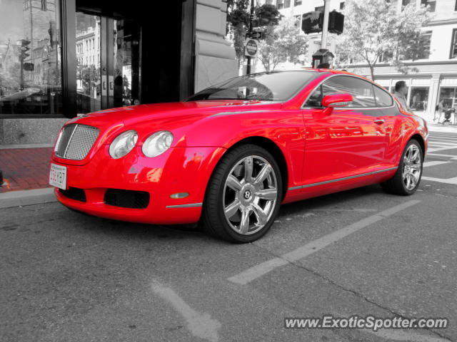 Bentley Continental spotted in Boston, Massachusetts