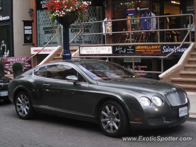 Bentley Continental spotted in Toronto, Canada