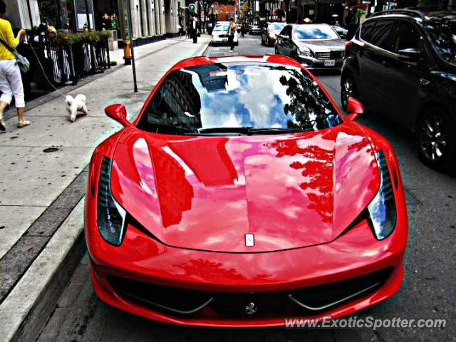 Ferrari 458 Italia spotted in Toronto, Canada