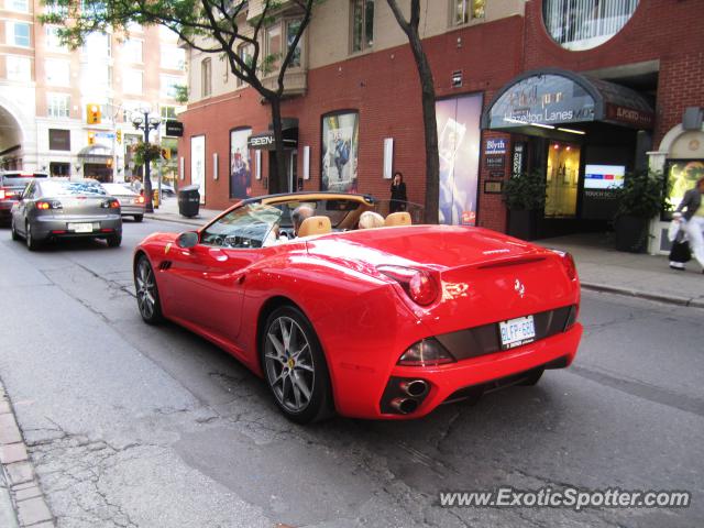 Ferrari California spotted in Toronto, Canada