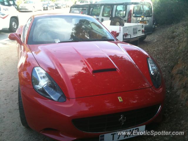 Ferrari California spotted in Corsica, France