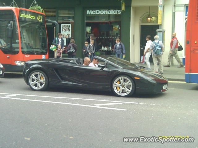 Lamborghini Gallardo spotted in London, United Kingdom