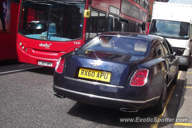 Bentley Mulsanne spotted in London, United Kingdom