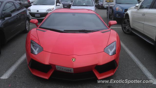 Lamborghini Aventador spotted in Vancouver, Canada