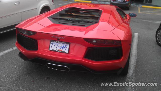 Lamborghini Aventador spotted in Vancouver, Canada