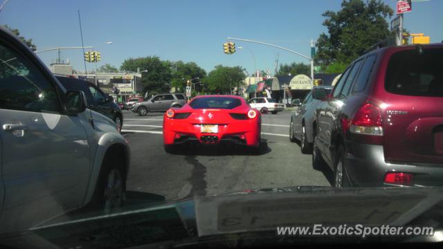 Ferrari 458 Italia spotted in Queens, New York