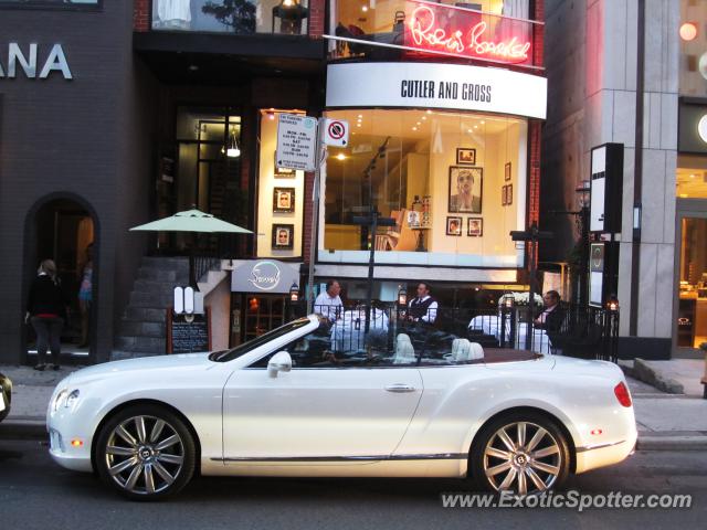 Bentley Continental spotted in Toronto, Canada