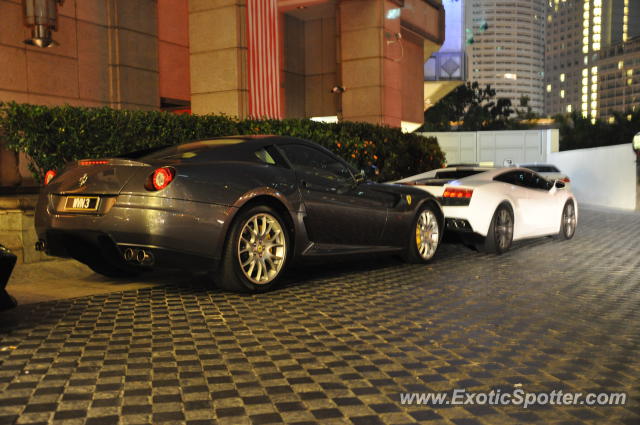 Ferrari 599GTB spotted in KLCC Twin Tower, Malaysia