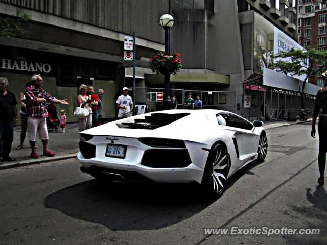 Lamborghini Aventador spotted in Toronto, Canada