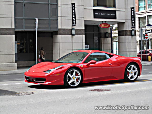 Ferrari 458 Italia spotted in Toronto, Canada