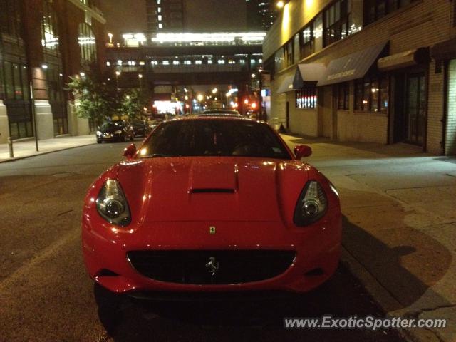 Ferrari California spotted in New York, New York