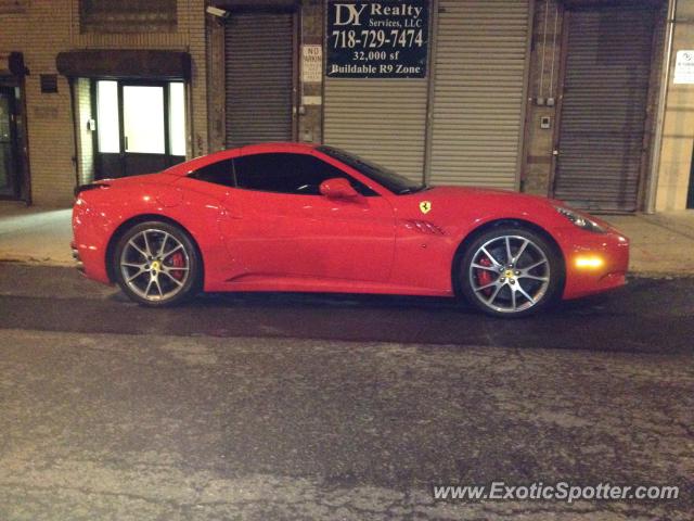 Ferrari California spotted in New York, New York