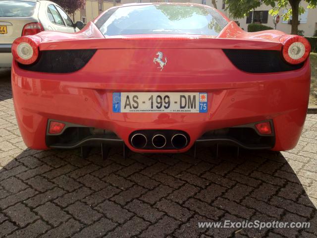 Ferrari 458 Italia spotted in Pontault-Combaul, France