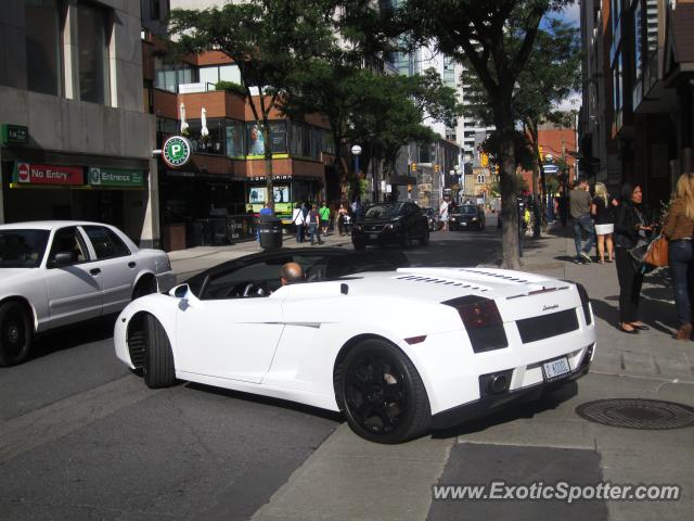 Lamborghini Gallardo spotted in Toronto, Canada