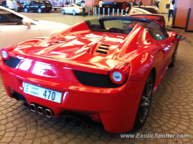 Ferrari 458 Italia spotted in Dubai, United Arab Emirates