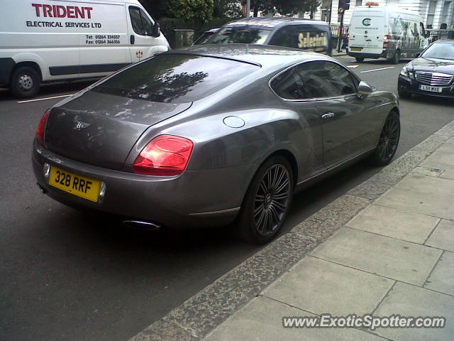 Bentley Continental spotted in London, United Kingdom