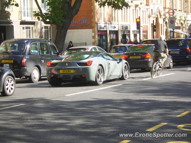 Ferrari 458 Italia spotted in London, United Kingdom