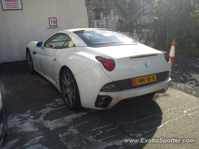 Ferrari California spotted in Douglas, United Kingdom