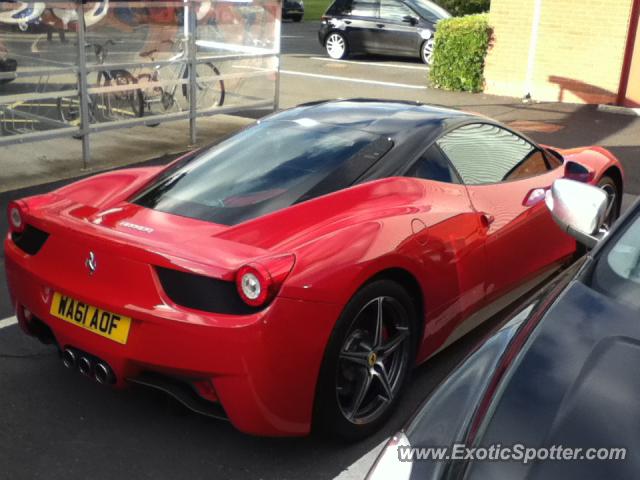 Ferrari 458 Italia spotted in Birmingham, United Kingdom