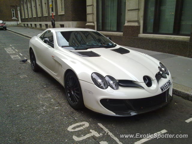 Mercedes SLR spotted in London, United Kingdom