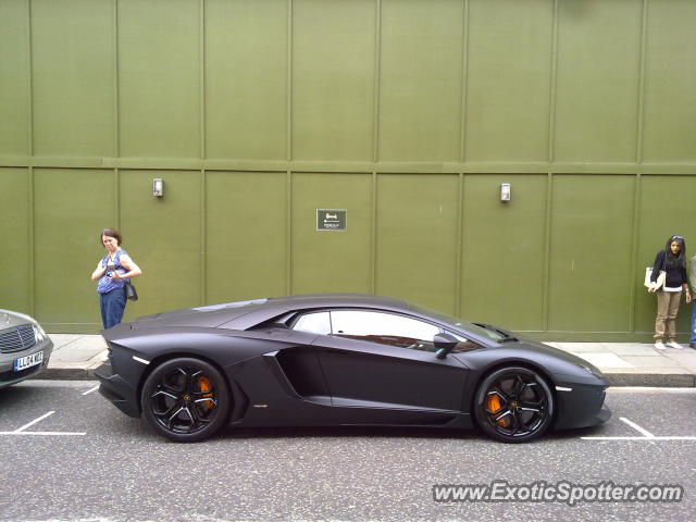 Lamborghini Aventador spotted in London, United Kingdom