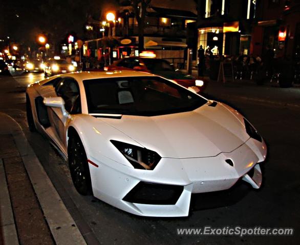 Lamborghini Aventador spotted in Toronto, Canada