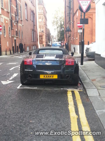 Lamborghini Gallardo spotted in LONDON, United Kingdom