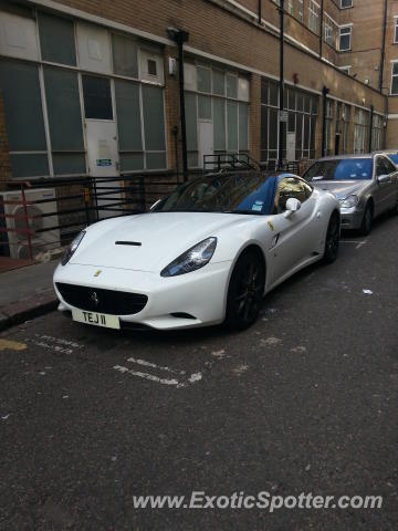 Ferrari California spotted in LONDON, United Kingdom