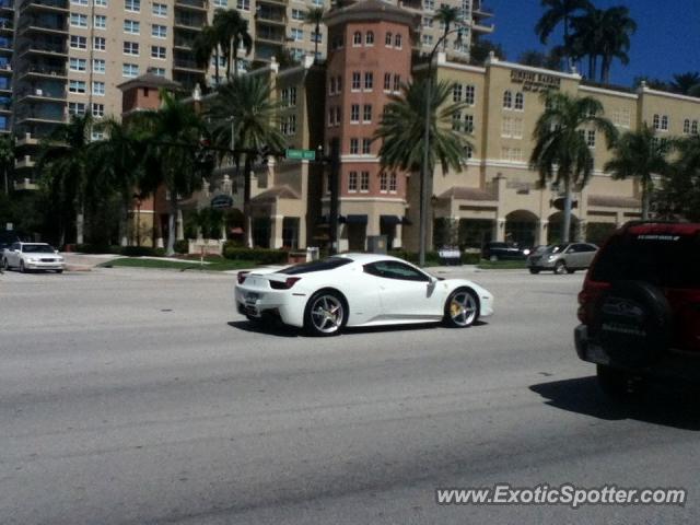 Ferrari 458 Italia spotted in Fort Lauderdale, Florida