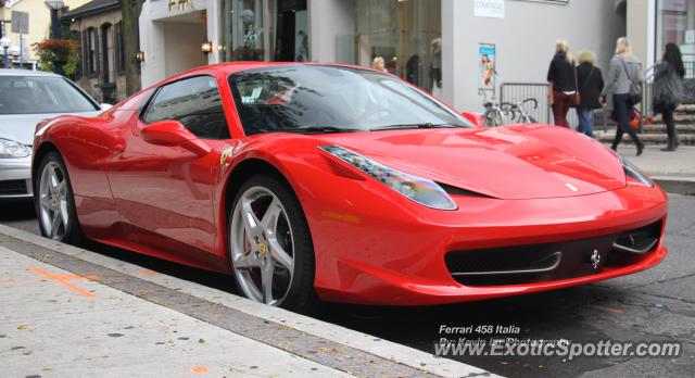 Ferrari 458 Italia spotted in Toronto, Canada