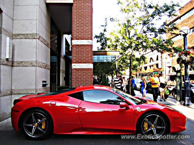 Ferrari 458 Italia spotted in Toronto, Canada