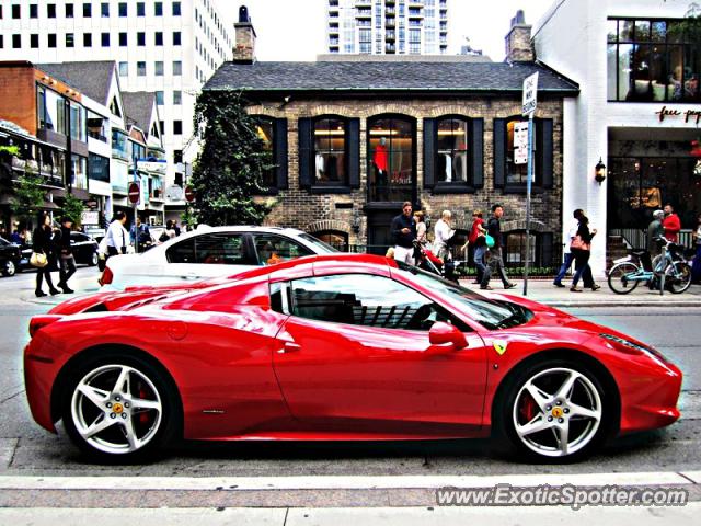 Ferrari 458 Italia spotted in Toronto, Canada