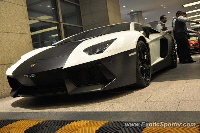 Lamborghini Aventador spotted in Bukit Bintang KL, Malaysia